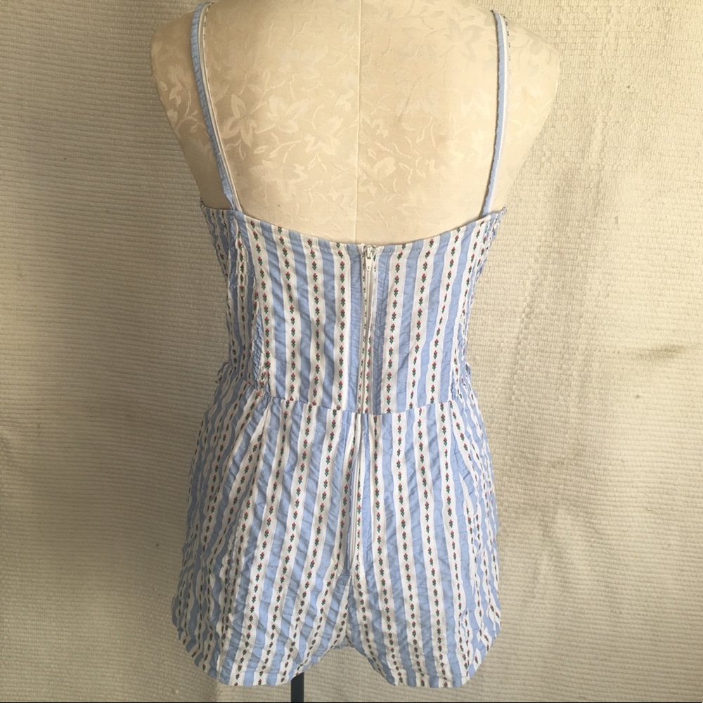 Updated! July 4th gold!! VTG 40s 50s Cotton Romper - Picture 4 of 8